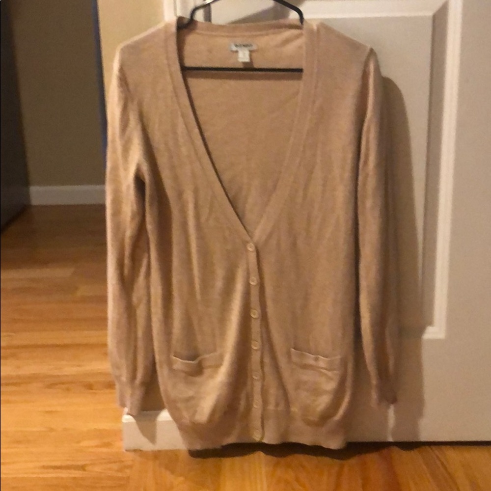 Beige old navy cardigan sweater